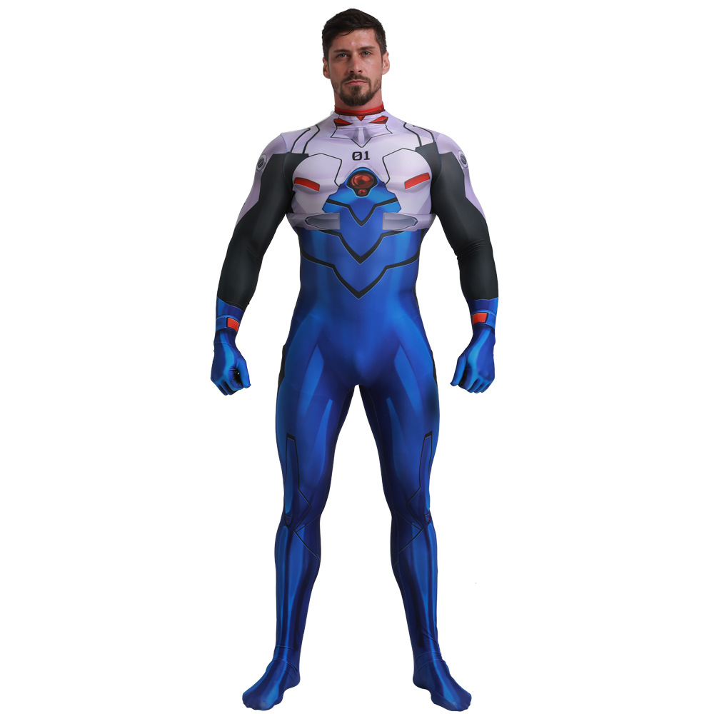 新世纪福音战士eva碇真嗣ikari shinji连体紧身衣战斗服初号机01