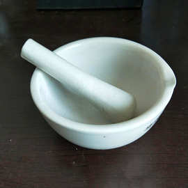 陶瓷研钵  直径13cm医用研磨器 实验室研钵皿  研磨捣磨 研钵筑龙