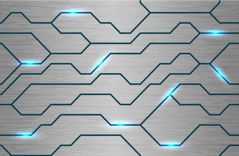 3d科技感网吧网咖背景直播主题电竞酒店酒吧ktv装修设计墙布墙纸