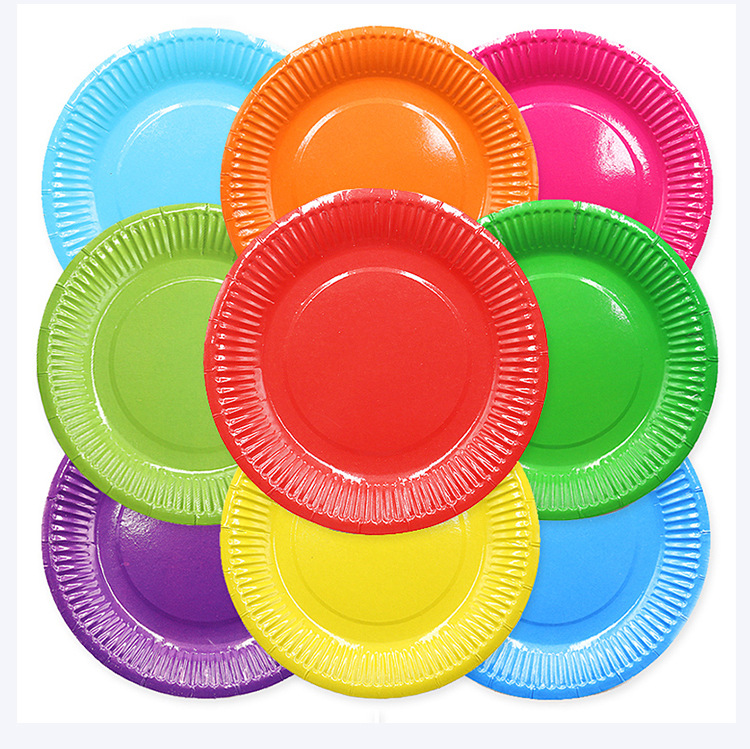 幼儿手工diy纸盘彩色纸盘手工材料制作儿童美劳创意材料包卡通盘