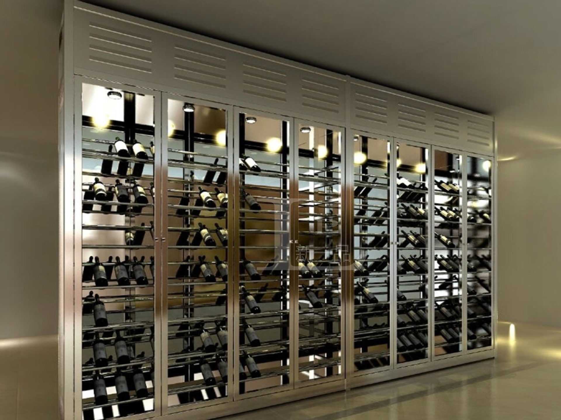 不锈钢恒温酒柜红酒柜洋酒架不锈钢酒架酒店酒柜不锈钢置物架