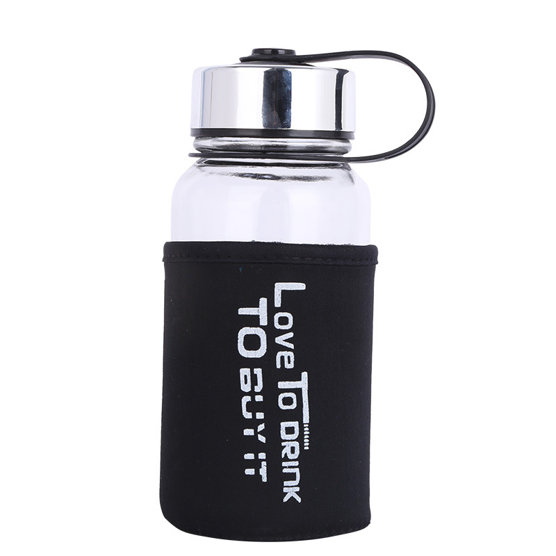 1000ml Large Capacity Glass Water Cup Sports Bottle Portable Printable Logo Sports Outdoor Car Space Pot