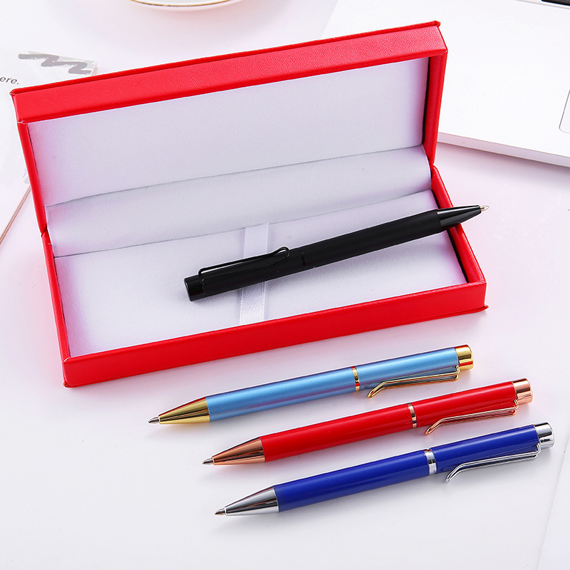 Women's Oily Color Creative Rotary Metal Ball Point Pen Gift Advertising Marker Gel Pen Metal Roller Pen Customization