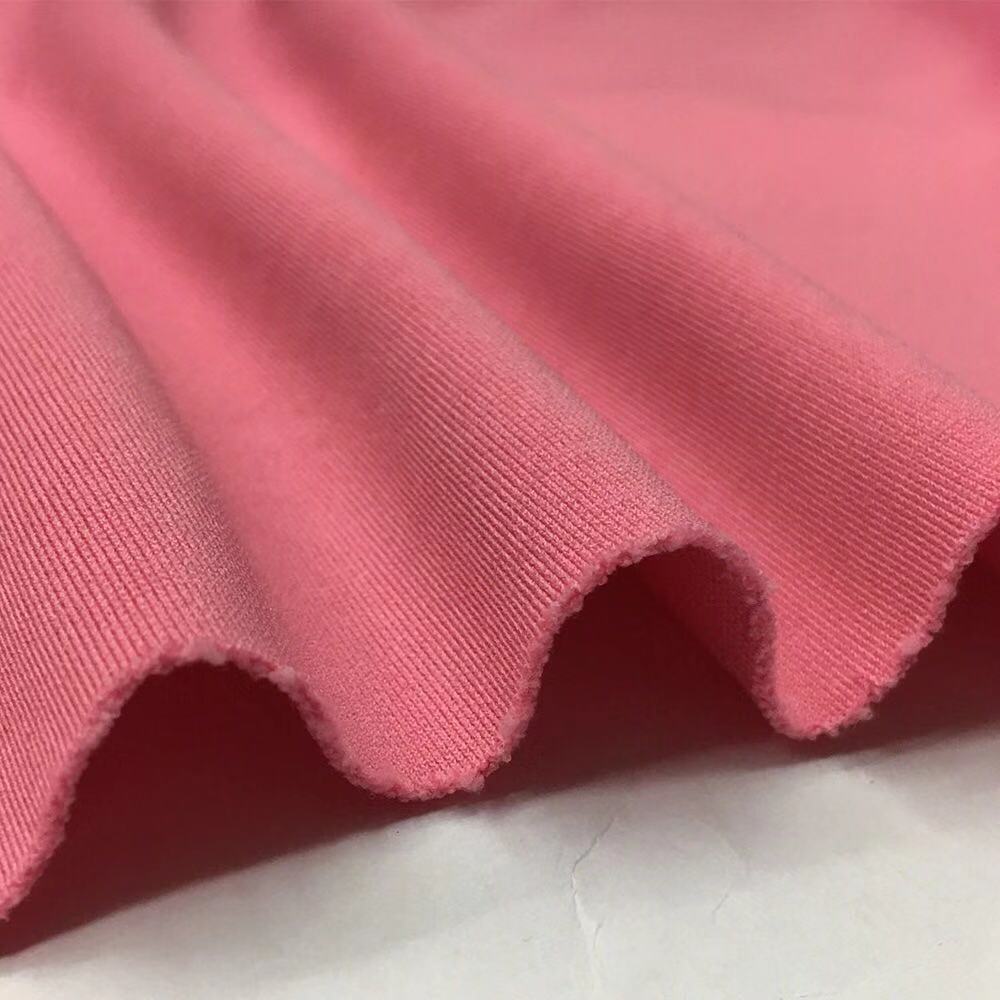 现货涤氨加捻罗马布针织面料四面弹职业装西装阔腿裤连衣裙运动装