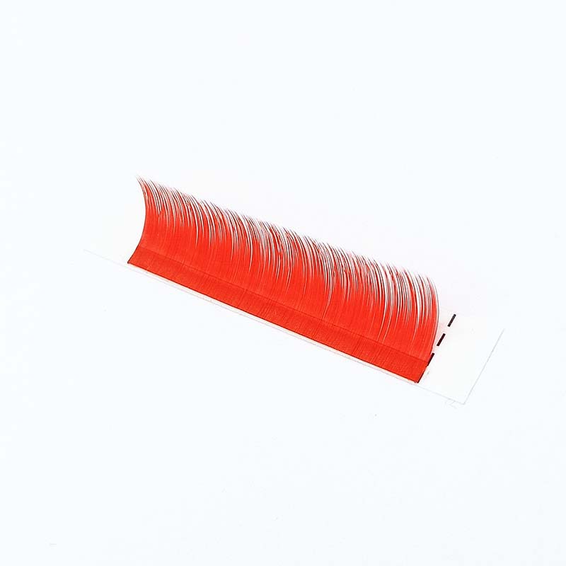 0.07 Color Grafting False Eyelashes round Hair Single Hair Taking Red Plant Eyelashes Fiber Factory Wholesale