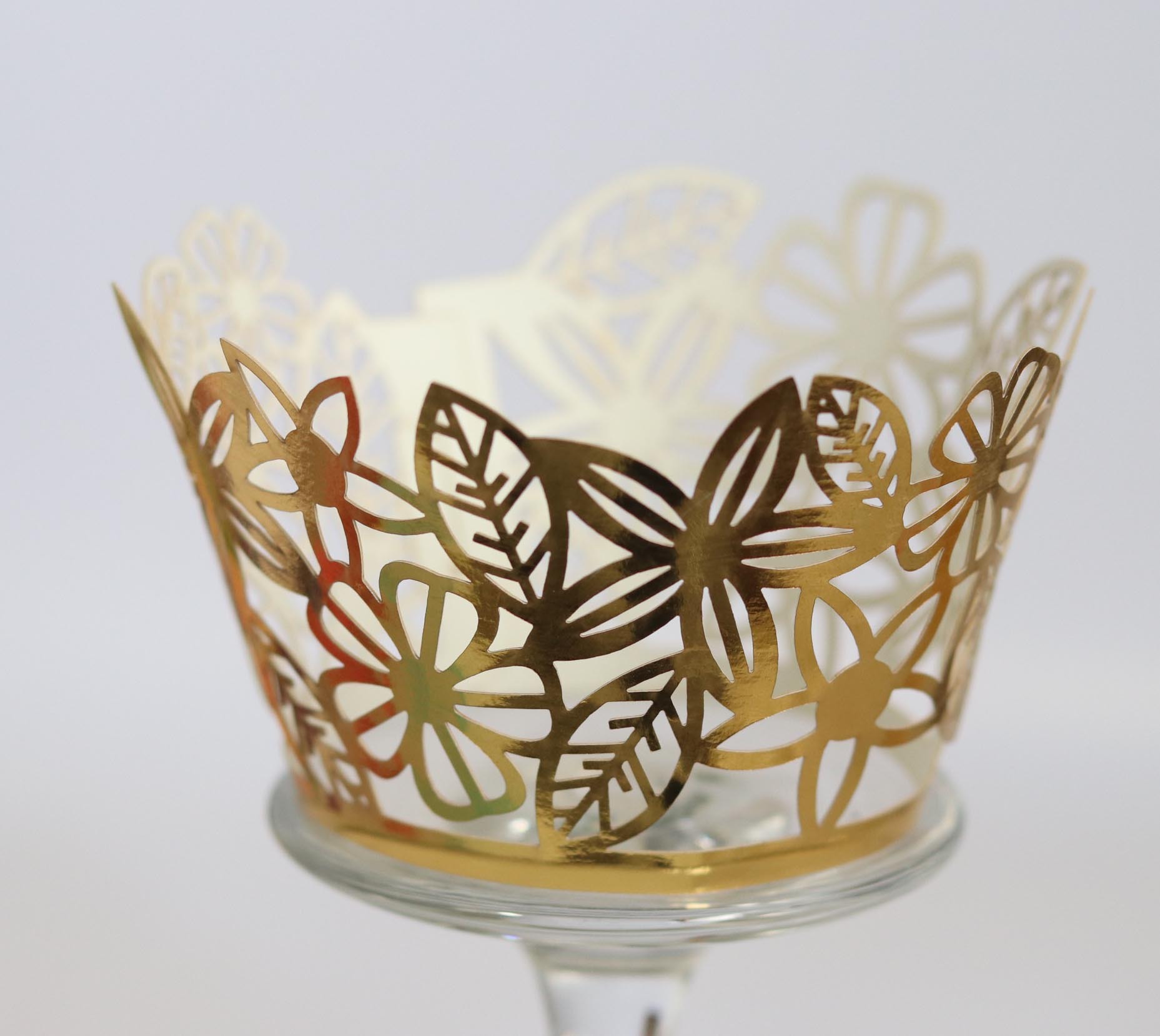 装饰花边激光镂空马芬杯蛋糕纸杯围边慕斯纸杯甜品台五角星