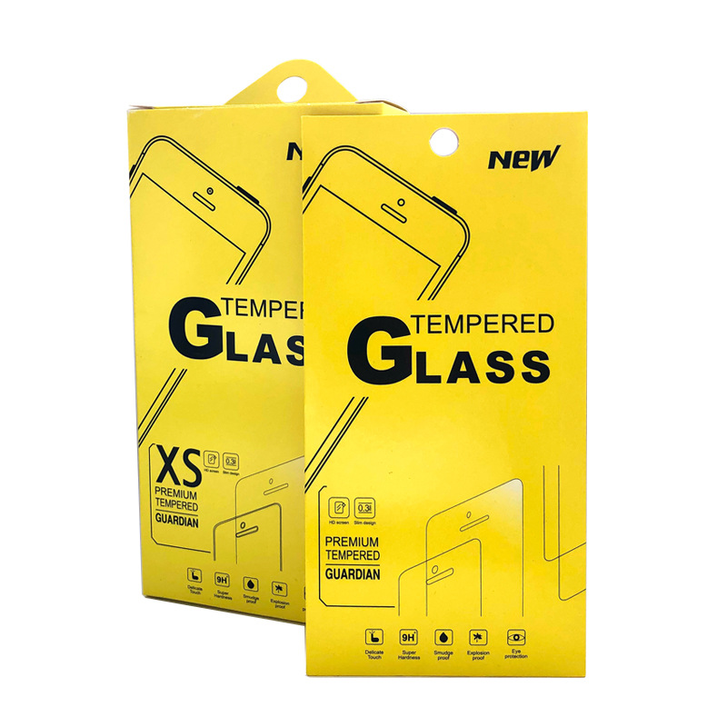 手机钢化玻璃膜品牌通用包装 纳米防爆膜包装 十合一纸盒包装批发