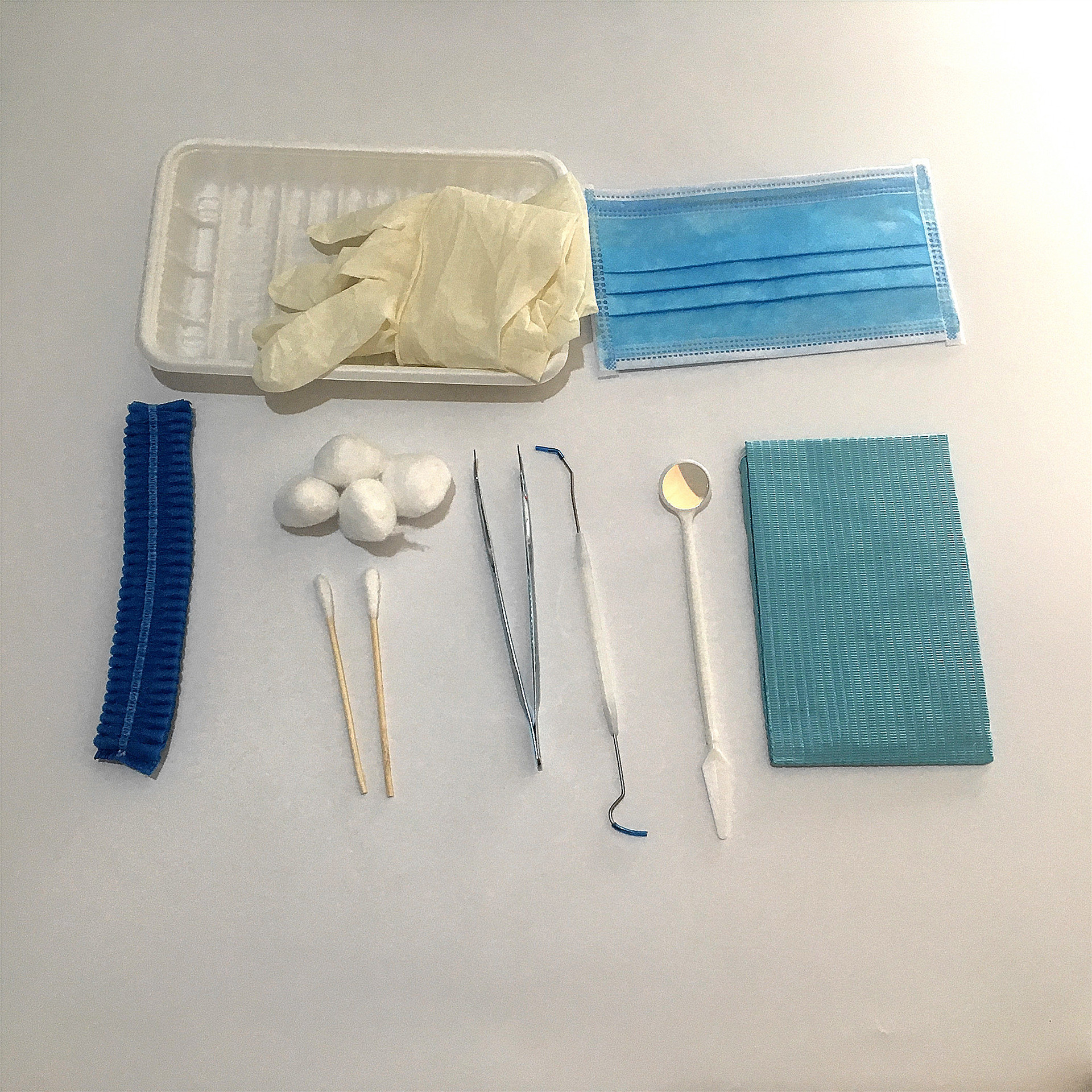 一次性使用口腔包 口腔检查包口腔器械盒口腔护理包八件套 可选配