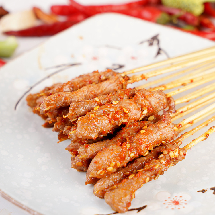 批发烧烤油炸猪肉风味小肉串 中街夜市串串香 冷冻半成品猪肉串