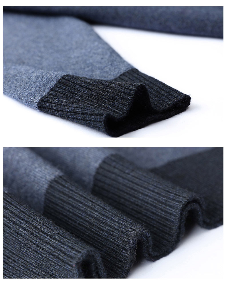 批发中老年男装毛衣拉链秋冬半高领商务男式针织衫爸爸装冬装