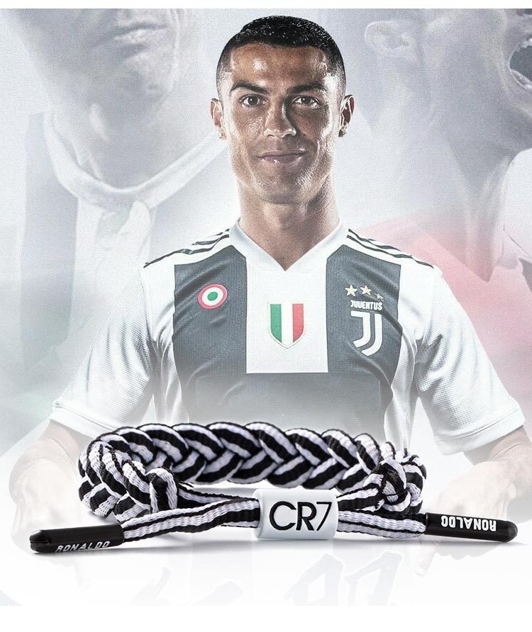 潮牌足球鞋带编织手绳c罗梅西球星运动手环男女个性时尚腕带批发