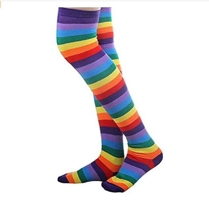 Factory Direct Sales Cotton Rainbow Gloves Socks Foreign Trade Popular Style EBay AliExpress Amazon Hot Selling Product