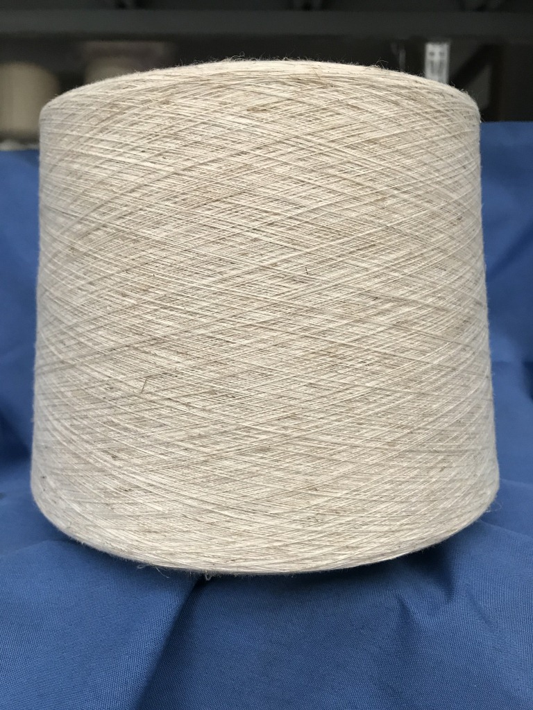 本色麻棉纱15s/1 55亚麻45棉 亚麻棉混纺纱 厂家直销量大从优