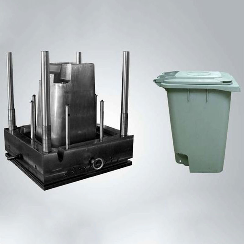 注塑加工定制成型模具来图产品设计模具设计分类垃圾桶模具制造