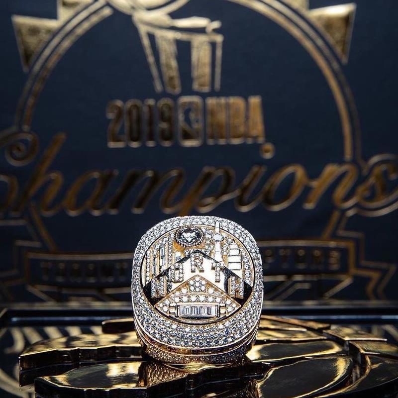 nba2019年猛龙总冠军戒指 欧美跨境球迷礼物热销指环