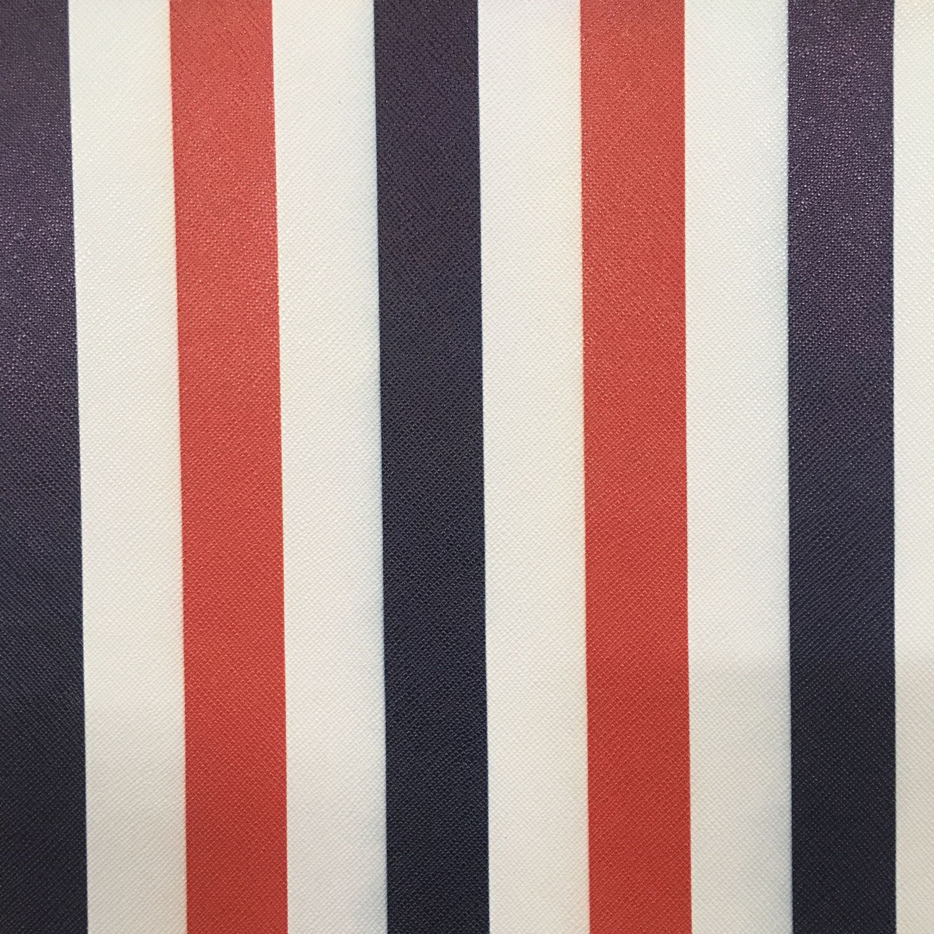 红白蓝条纹印花pu喷绘皮革一码起订起版快款式新颖用途广泛