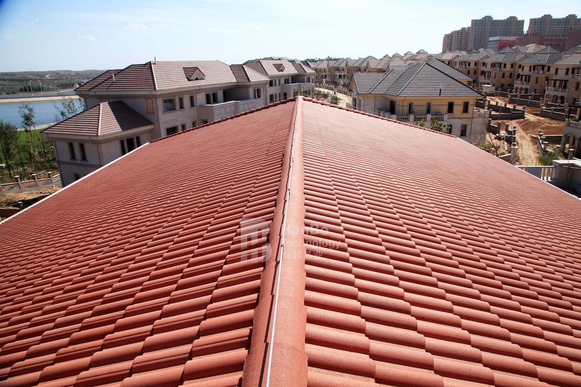 陶瓦 罗曼瓦 北京瀚邦基业波形瓦平板瓦厂家直销