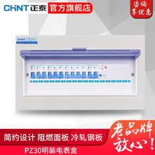 正泰照明配电箱 PZ30 电表盒明装家用强电箱布线箱断路器空开盒