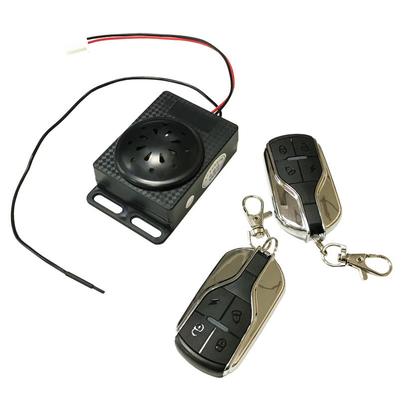 充电款电动瓶车摩托车防盗报警器通用12v~84v防剪线断电报警保险 图片