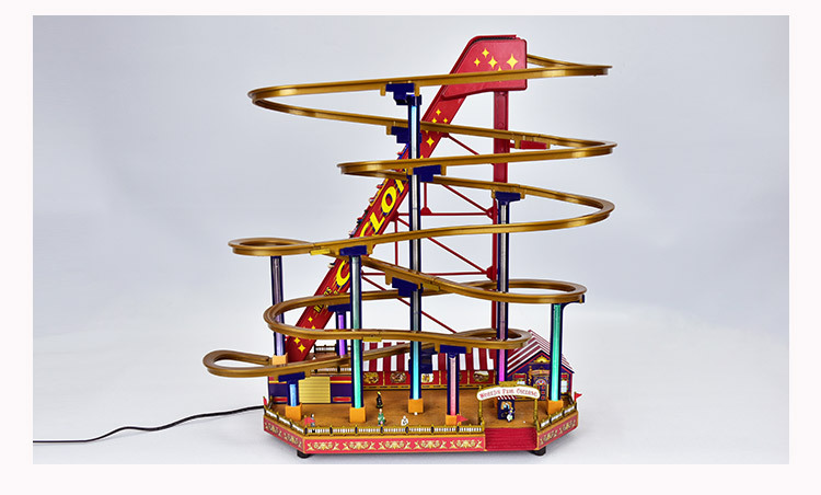 欢乐过山车音乐盒 家居装饰摆件电动玩具 批发儿童礼物创意工艺品