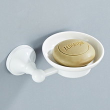 铜材质卫浴挂件白色简约单蝶肥皂蝶架烤白漆陶瓷碟架可一件代发货
