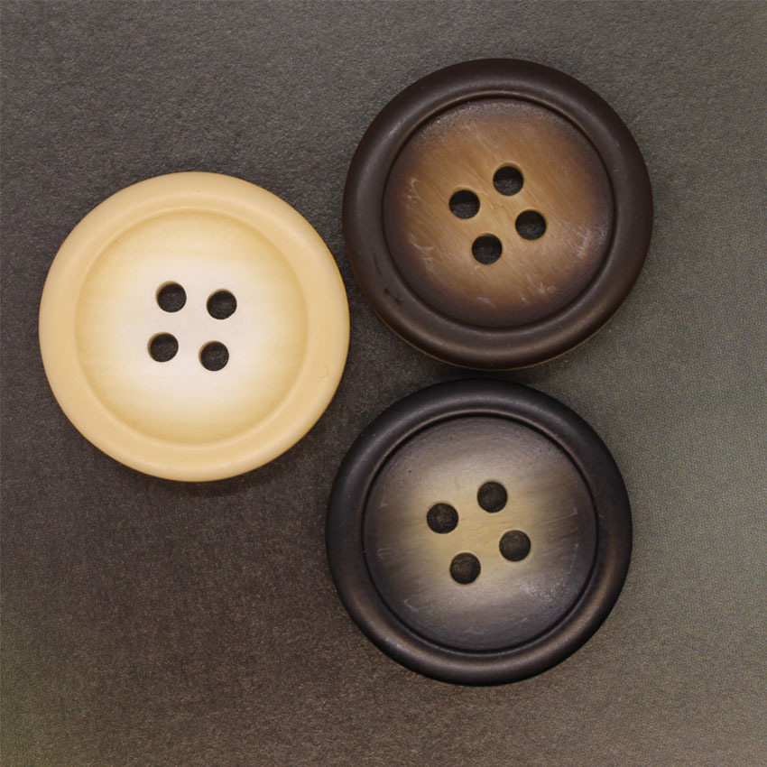 厂家订制直销渐变圆形四眼扣5mm厚内凹大衣扣西装扣男女装扣子