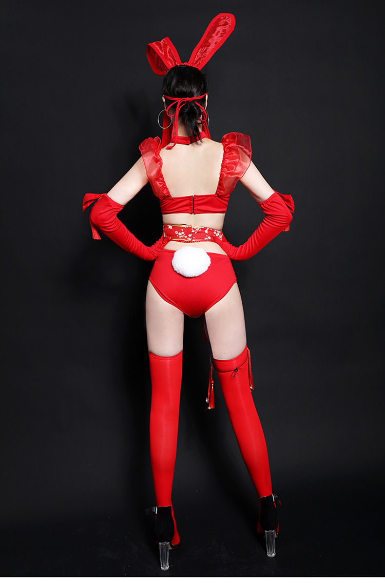 舞依芭兔子装新款酒吧ds演出性感兔女郎角色扮演gogo领舞套装8549