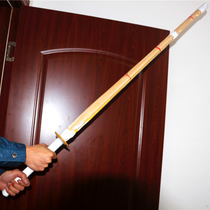 动漫周边木制日本武士道练习用长竹太刀剑cosplay道具武器未开刃