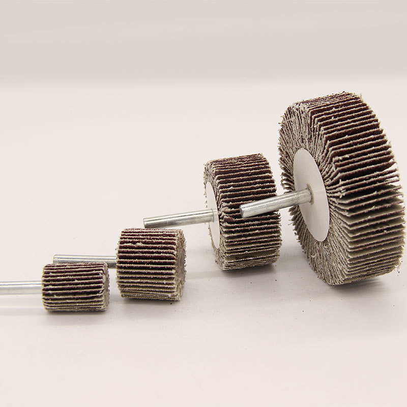 厂家供应各种规格带柄叶轮磨头 百叶砂布磨头 带柄页轮量大从优