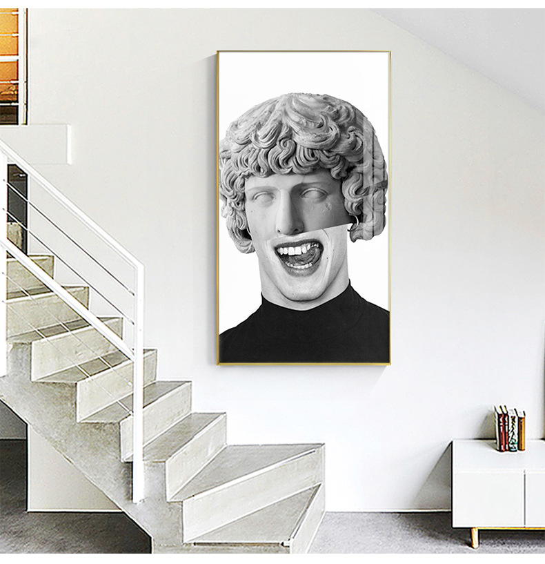 抽象创意人物装饰画搞怪个性画样板房办公室挂画现代简约客厅壁画