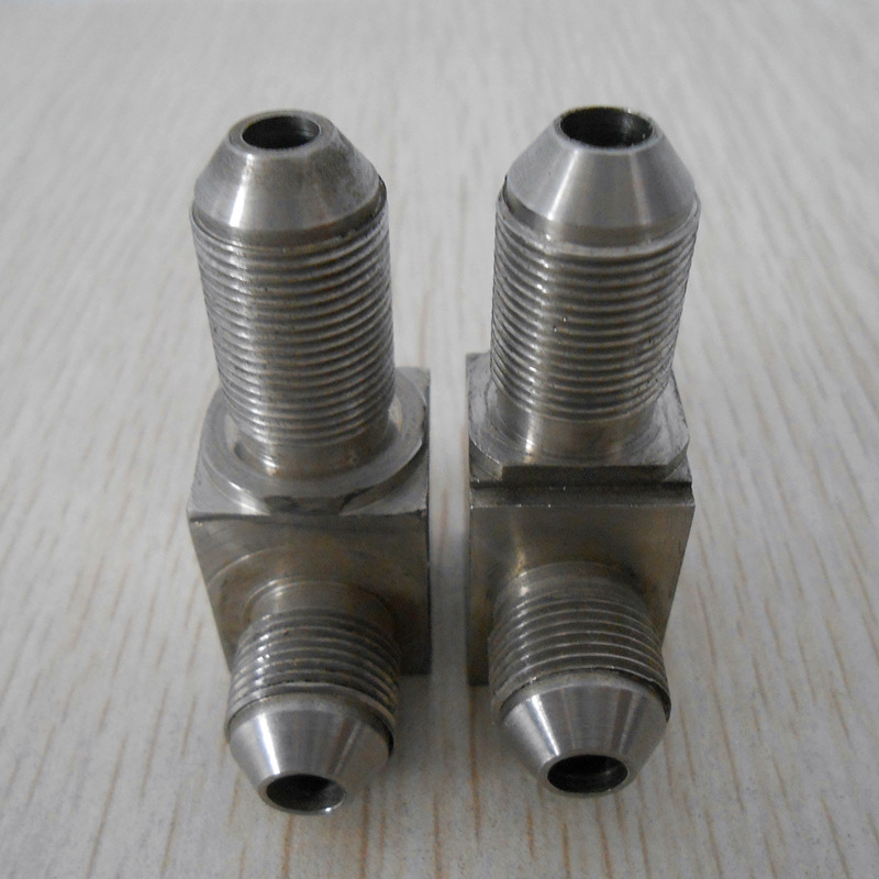 供应不锈钢直角接头 液压系统管路接头 74度锥螺纹接头