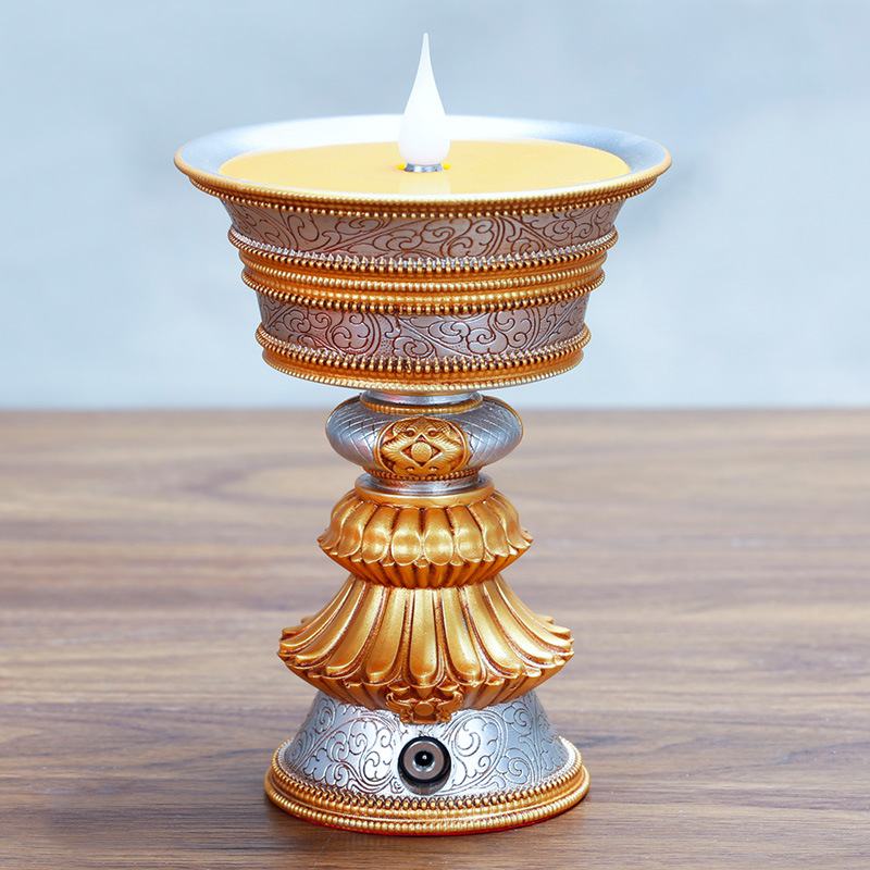 充电酥油灯电子供佛灯led长明灯无烟家用佛前蜡烛灯佛堂寺庙摆件