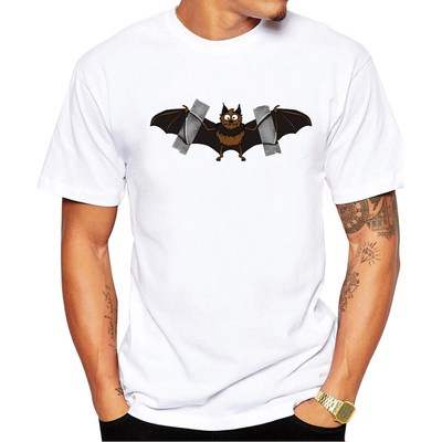 男t恤亚马逊速卖通热销定制印花自己动手吧蝙蝠标志22492