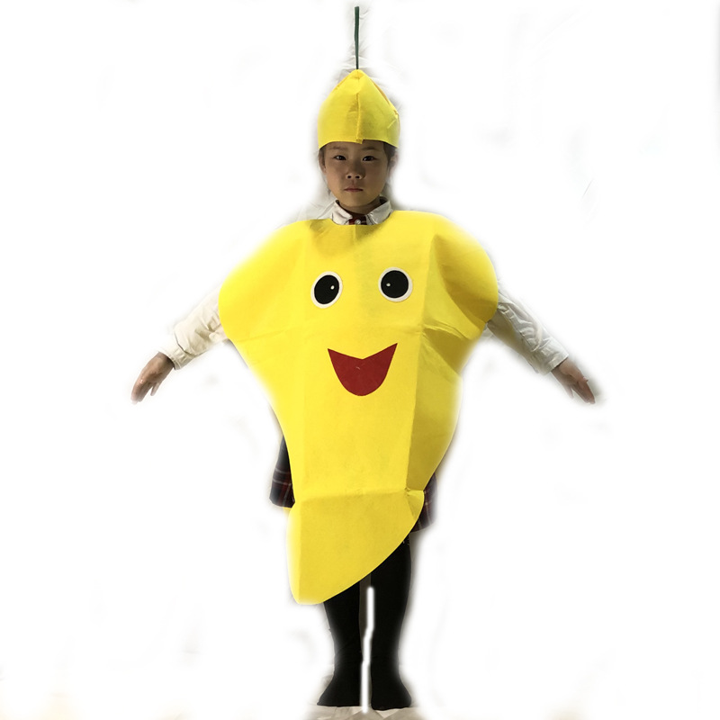 六一儿童节水果服装蔬菜幼儿园环保时装秀儿童无纺布水果服装