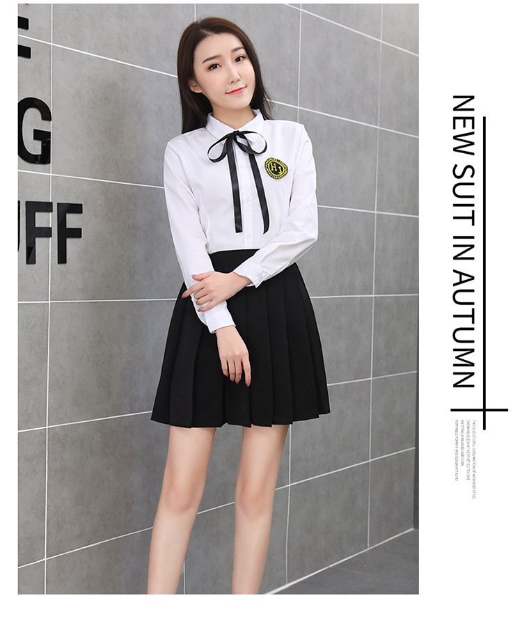学生装班服衬衫套装学院风初高中大学生百褶裙学生校服jk制服男女