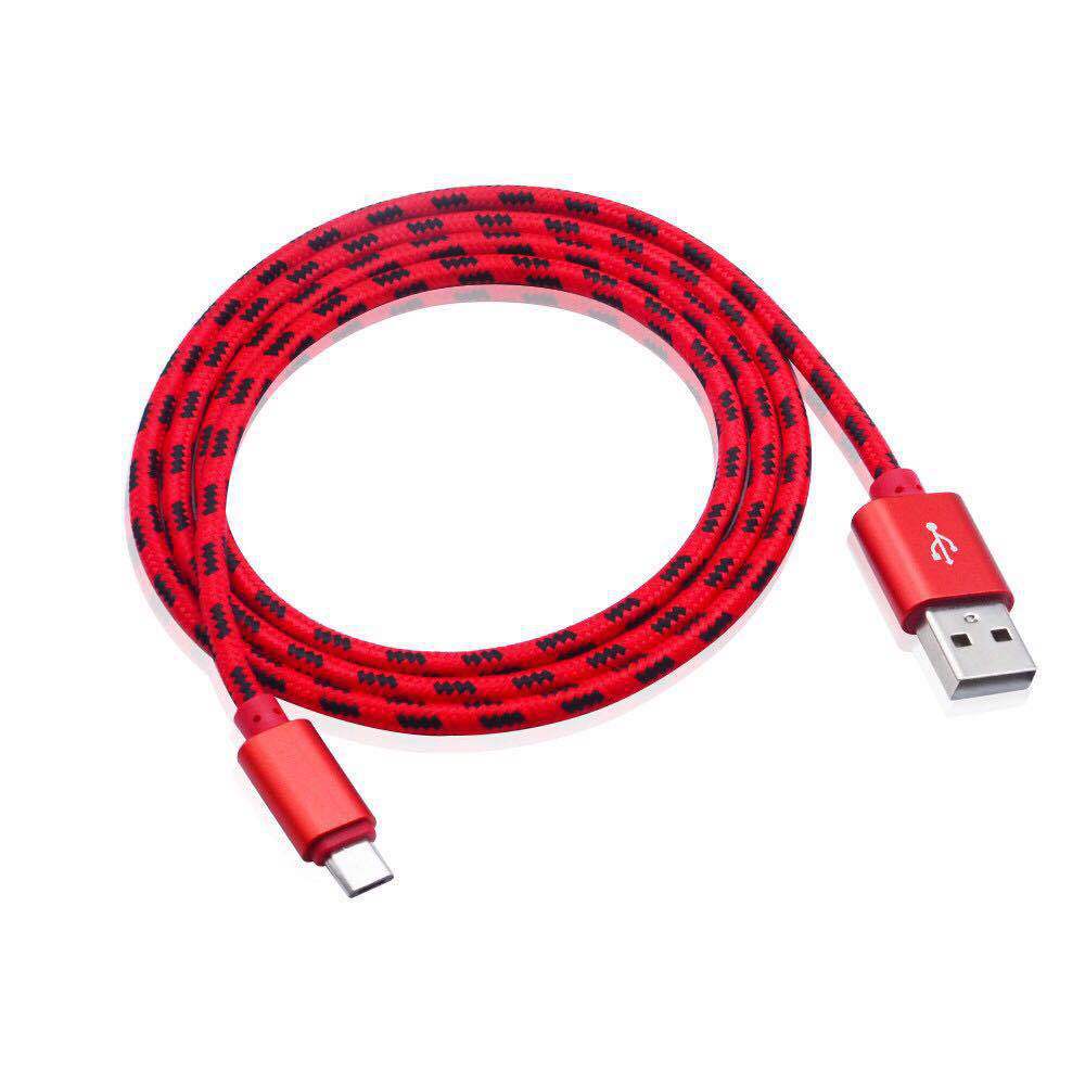 Cross-Border Hot 2a Tiger Plaid Aluminum Alloy Data Cable for Apple Android Type-c123 M Fast Charge Line