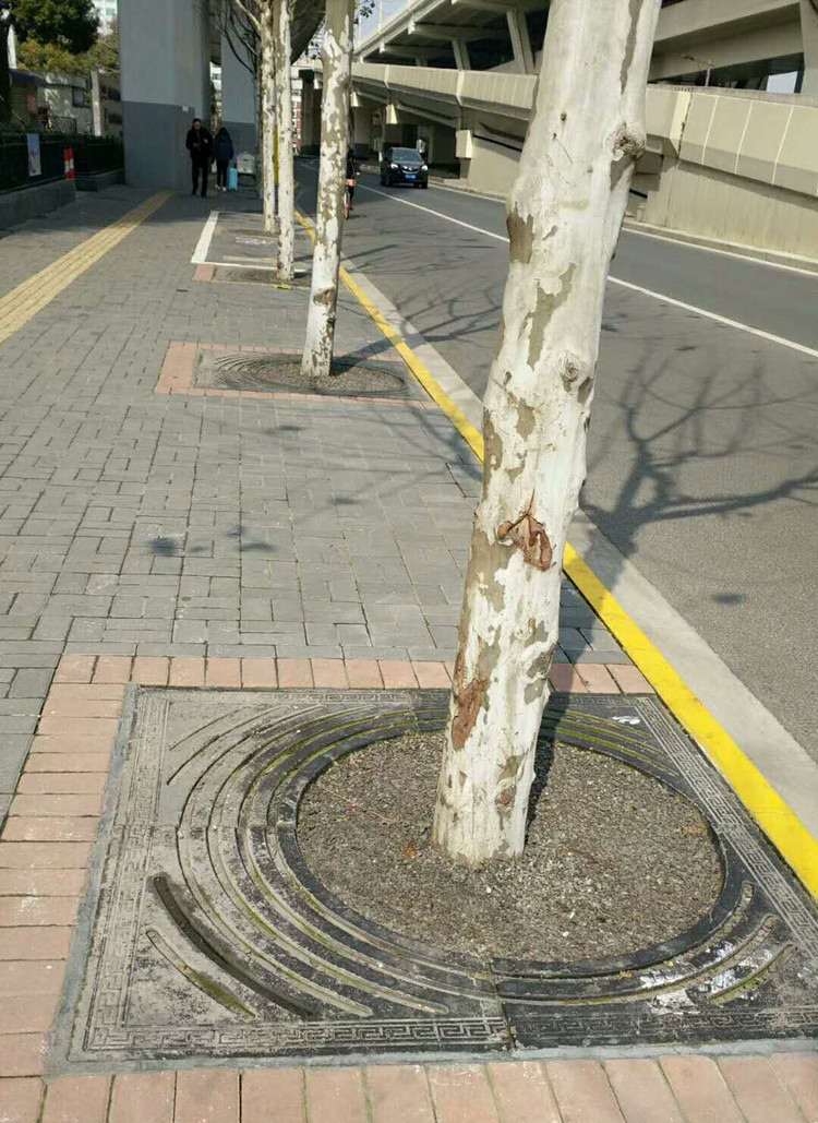 水泥树篦子 混凝土护树篦子 水泥围树篦子砖 古建树穴砖盖板
