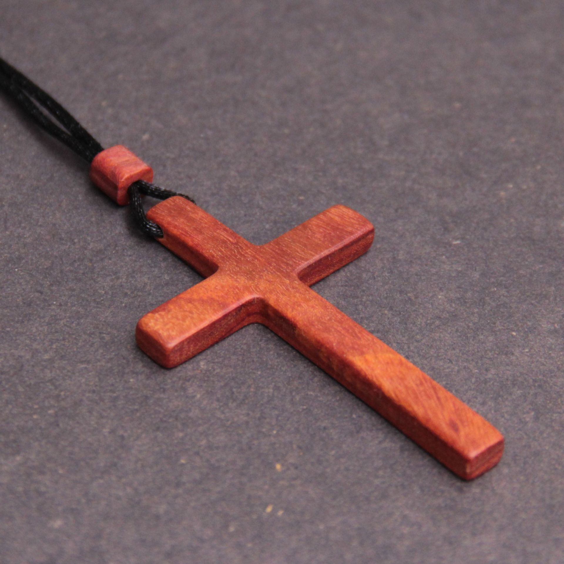 初心情侣家庭亲子套装义树家工艺品原创木十字架项链大小尺寸可选