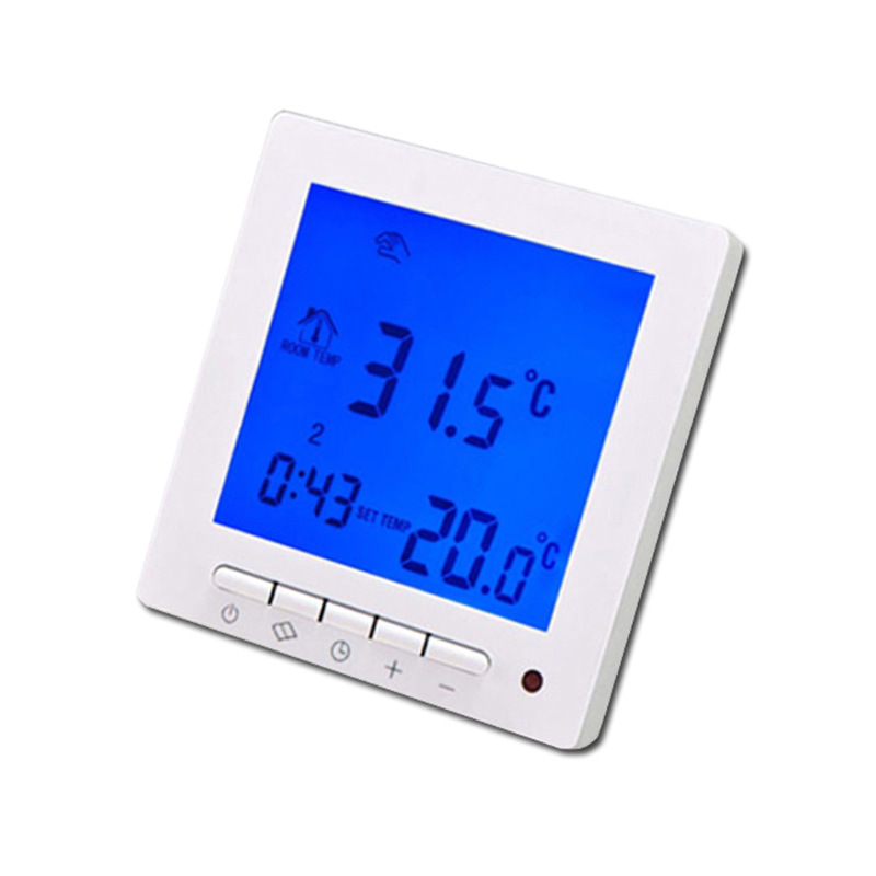 地暖温控面板七天编程电地暖酒店开关16a房间控制器按键款