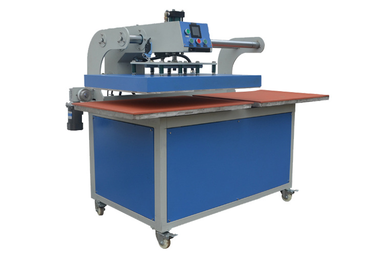 全自动60*80压烫画机 油压服装t恤压烫印花机 液压双工位压烫机