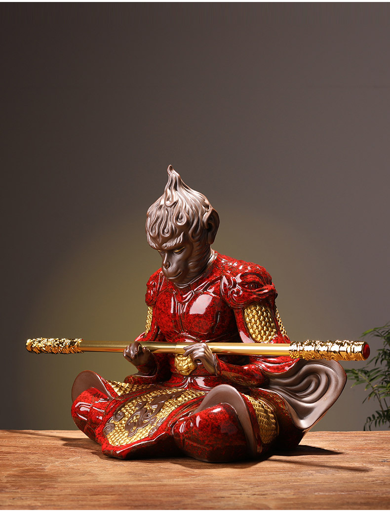 宇轩孙悟空摆件中式创意客厅家居办公装饰品斗战胜佛齐天大圣大号