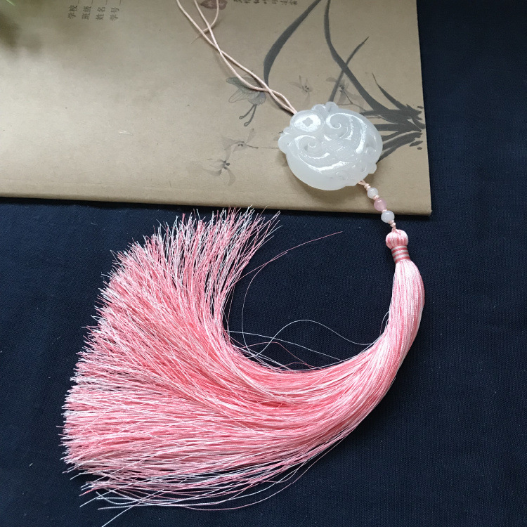 古风汉服腰配禁步压襟阿富汗白玉玉佩流苏婚服道具吊坠工艺礼品
