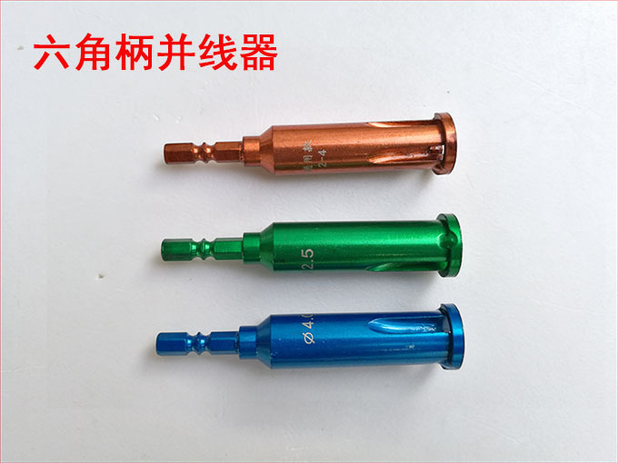 Hexagonal Handle Bit/4 Connector Parallel Wire Automatic Peeling Cable Winder Electrical Wiring Tools