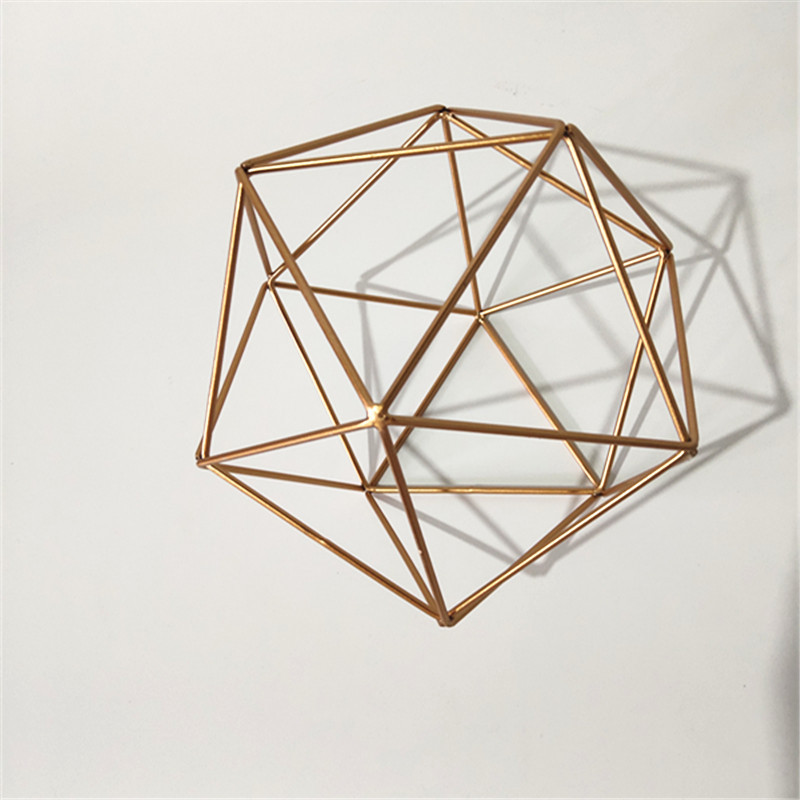 金属工艺品家居装饰几何线条五角星挂件