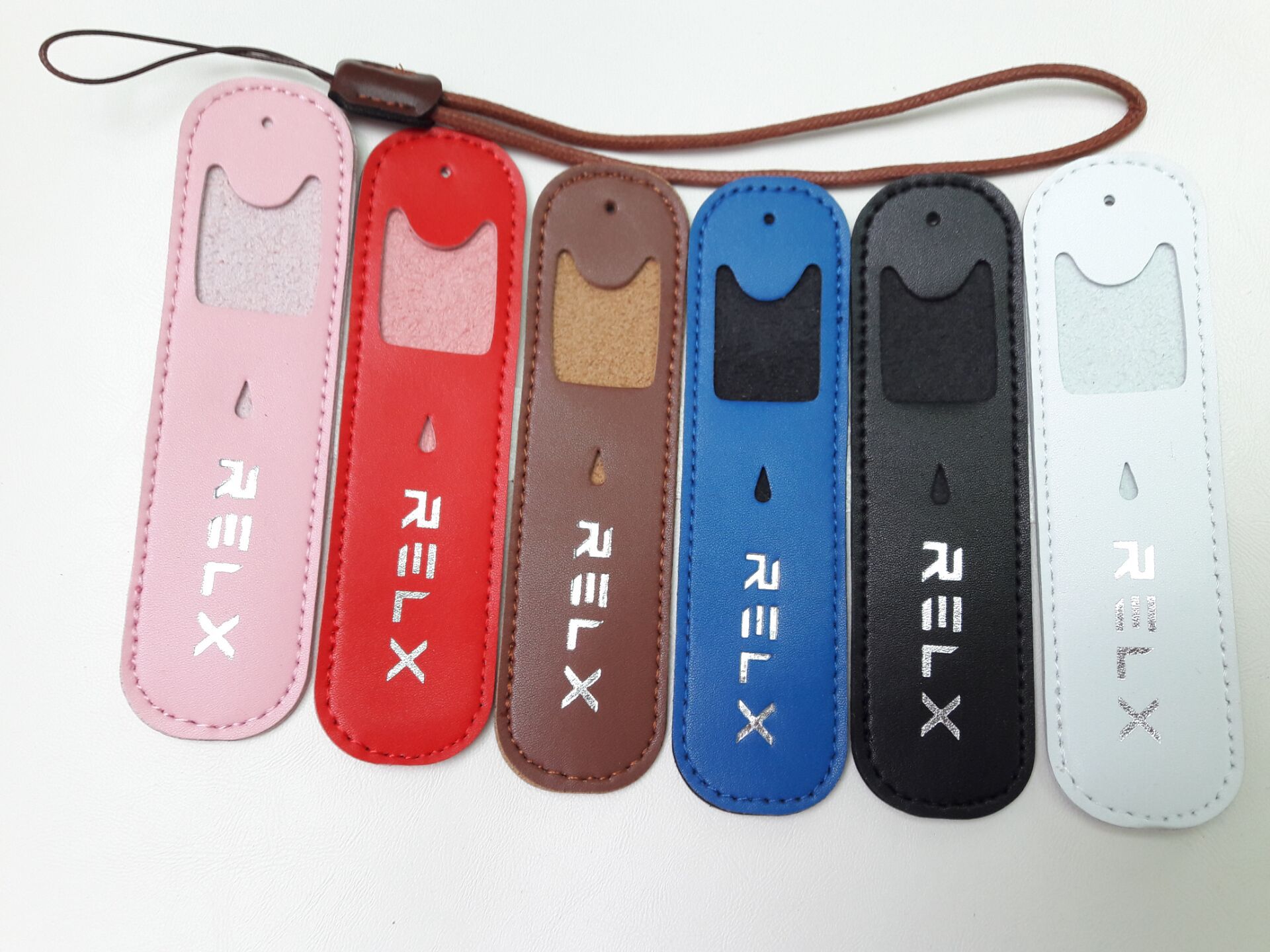 真皮超纤relx悦刻电子烟皮套 电子烟小烟皮套smpo mt 便携式挂套