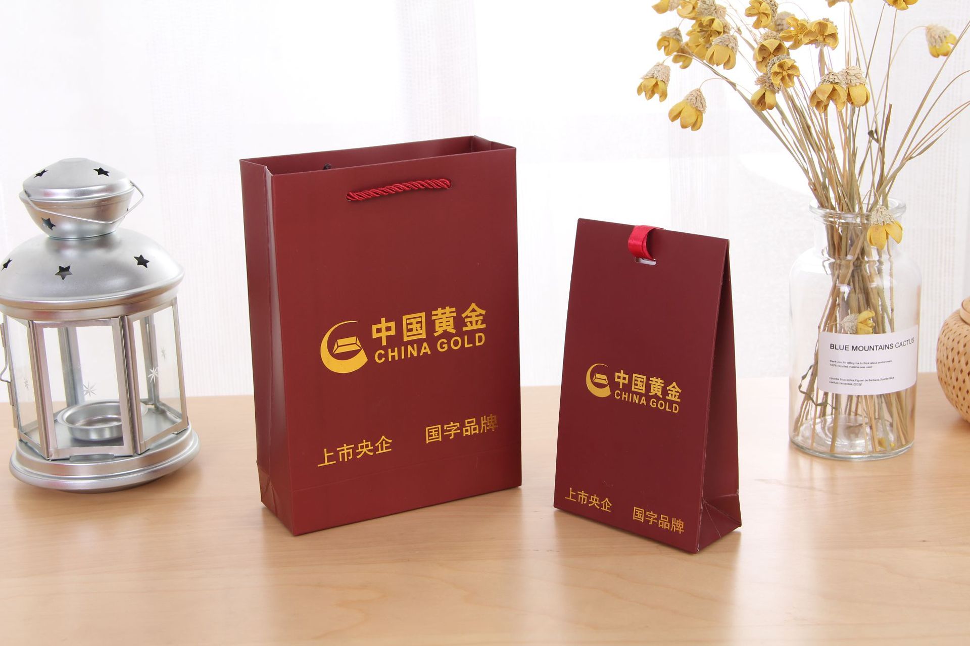 厂家定制 中国黄金珠宝首饰纸袋 首饰礼品纸袋 珠宝首饰包装袋