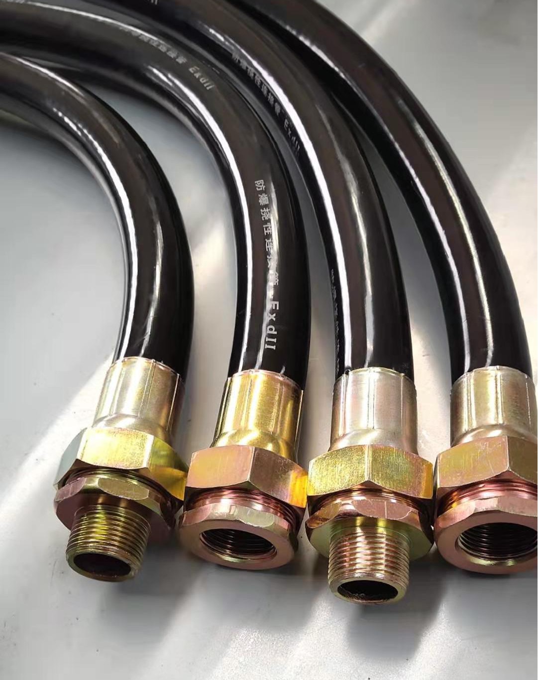 dn32*500防爆挠性管 pvc软管穿线管 一内一外防爆连接管