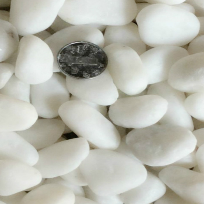 白色鹅卵石 白色石头 椭圆石头 铺地装饰鱼缸配饰 透明水晶石