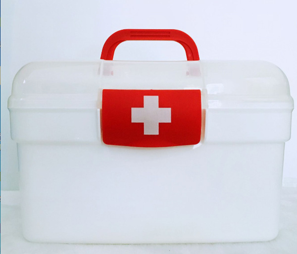 家用户外药箱塑料家庭药箱 双层塑料药箱药品收纳箱厂家定制批发