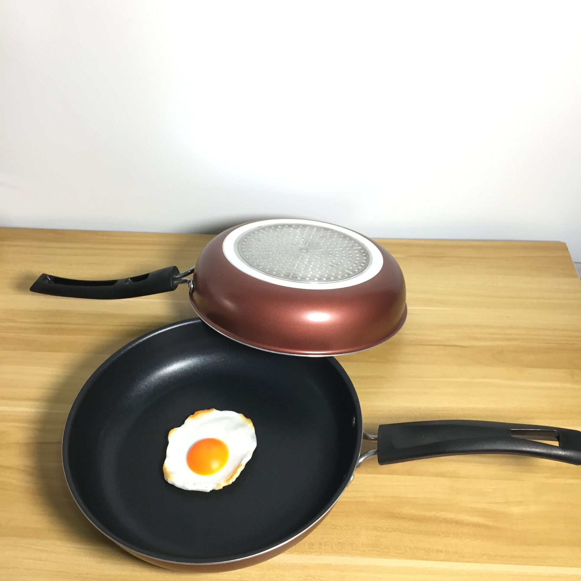 铝合金不沾锅 平底锅煎锅牛排煎饼锅 煎盘明火电磁炉用 炒锅出口